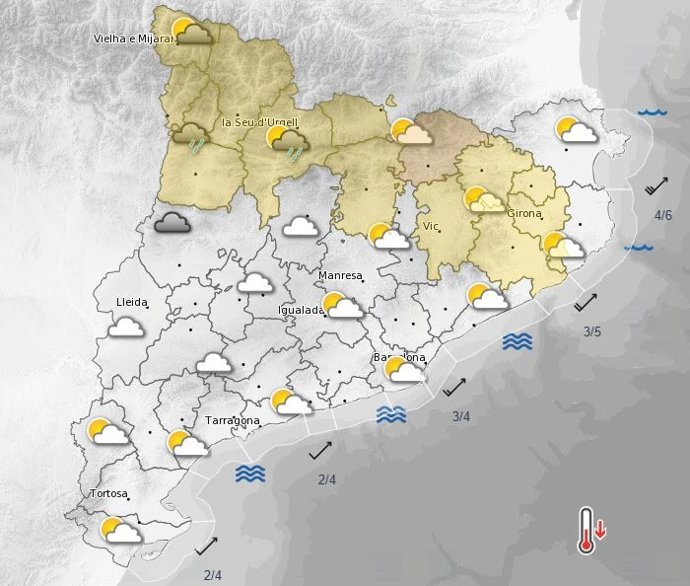 Avisos por viento en Catalunya para la tarde de este domingo, 26 de enero de 2025