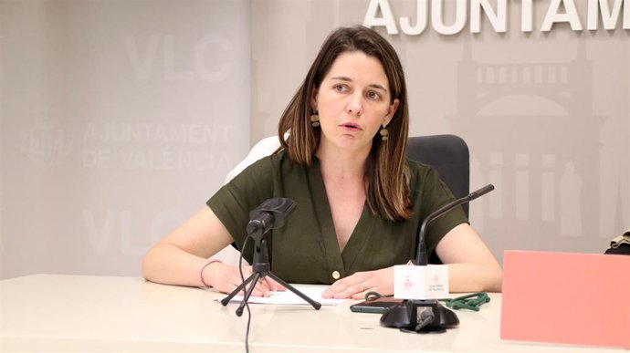 Archivo - La concejala socialista en el Ayuntamiento de València María Pérez en imagen de archivo