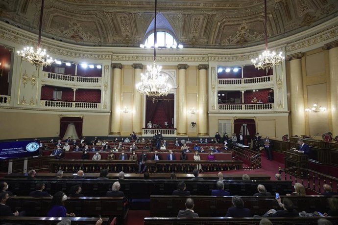 Archivo - Imagen de archivo de la gala de entrega de distinciones del Consejo General de Graduados Sociales de España, en el Senado, a 17 de diciembre de 2021, en Madrid (España). 