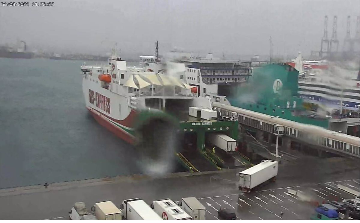 Canceladas conexiones por ferry de Tarifa y Algeciras (Cádiz) con Tánger por el paso de la borrasca Herminia