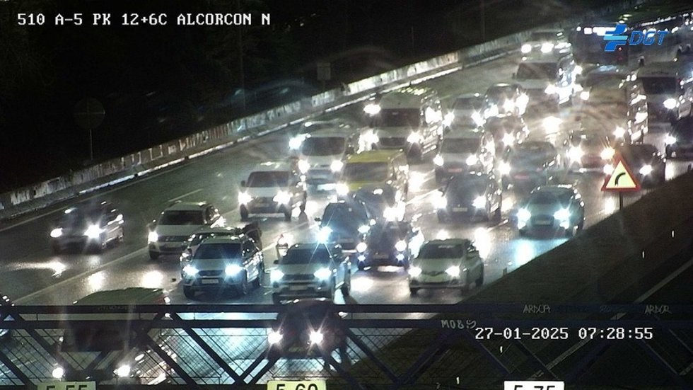 Retenciones en A-5 en Alcorcón