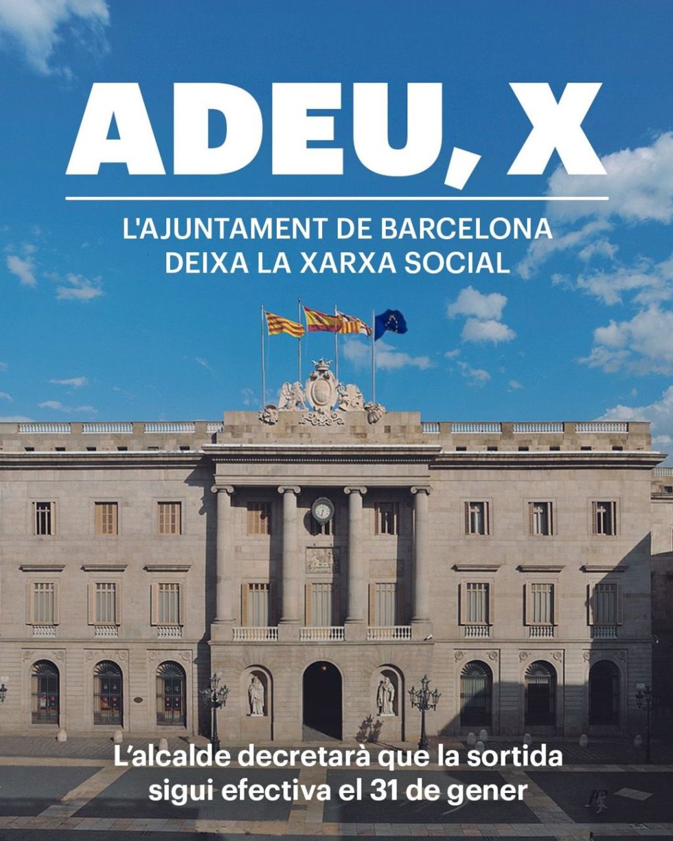 Comunicado del consistorio sobre el abandono de la red social 'X'
