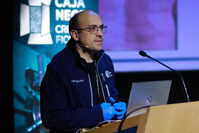 Aitor Curiel, durante una ponencia.