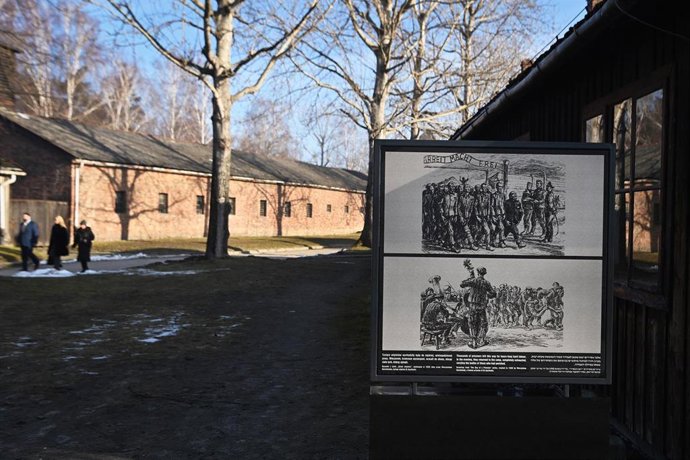 Vista del campo de exterminio nazi Auschwitz-Birkenau.