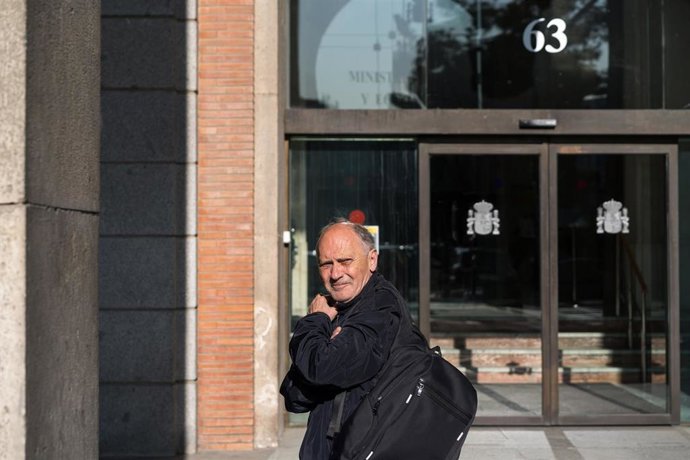 Archivo - Faustino Temprano a su llegada a una reunión con la vicepresidenta segunda y ministra de Trabajo y Economía Social