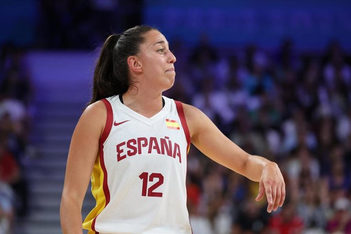 Archivo - La base Maite Cazorla durante un partido de la selección española 