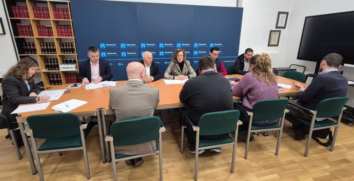 Reunión de la Junta de Gobierno de la DIputación de Palencia.
