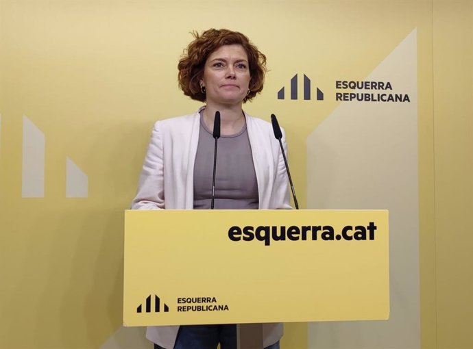 La secretària general i portaveu d'ERC, Elisenda Alamany