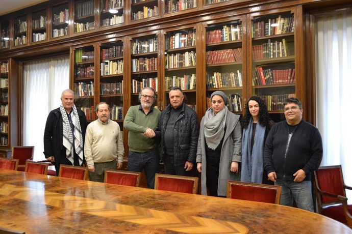 FAPE, FeSP y UGT se reúnen con el Sindicato de Periodistas Palestinos que avisa de la "crítica situación" de la profesio