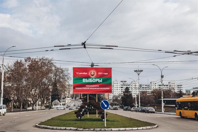 Archivo - Imagen de archivo de una calle de Tiraspol, en la región moldava de Transnistria. 