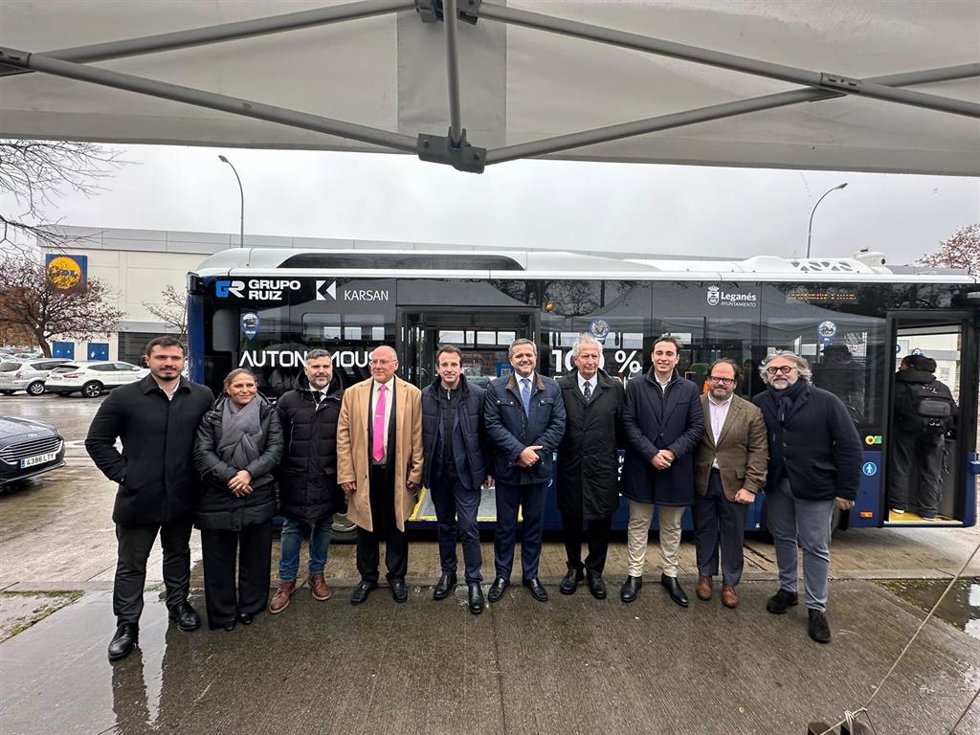 La ciudad de Leganés estrena un proyecto piloto de autobús sin conductor durante una semana