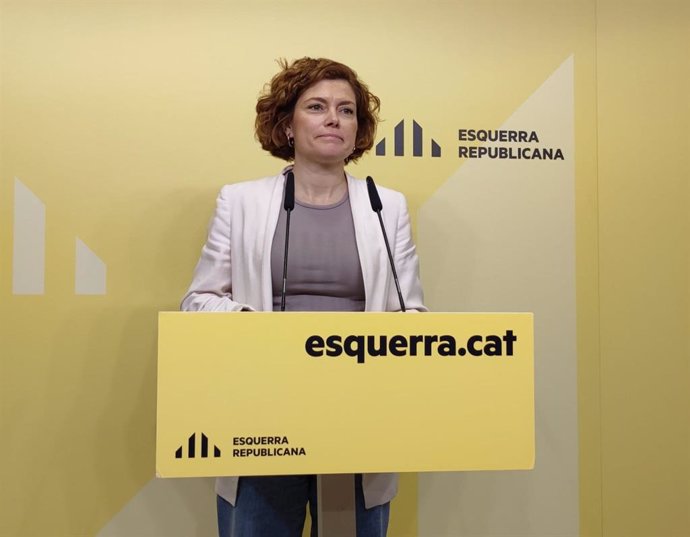 La secretària general i portaveu d'ERC, Elisenda Alamany