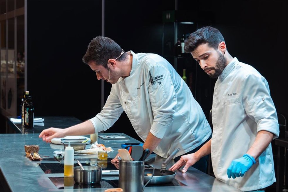 El chef Alejandro Ibáñez en la primera jornada de Madrid Fusión