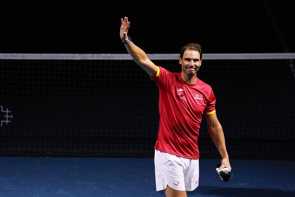 Archivo - El tenista español Rafa Nadal durante su despedida en las Finales de la Copa Davis 2025 en Málaga.