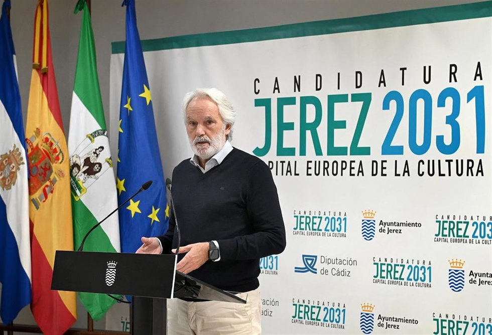 Archivo - Agustín Muñoz en rueda de prensa.