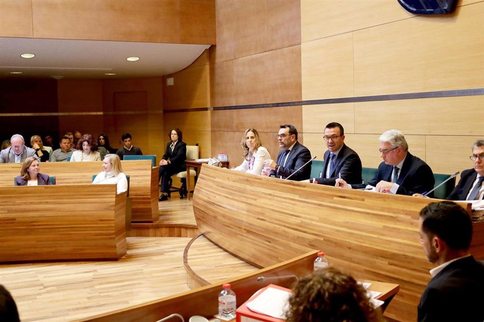 Imagen del pleno ordinario de enero de 2025 celebrado en la Diputación de Valencia.