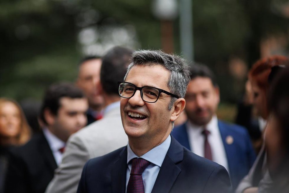 Archivo - El ministro de la Presidencia, Justicia y Relaciones con las Cortes, Félix Bolaños, a su llegada a la inauguración de la 62 promoción de acceso a la carrera fiscal, en el Centro de Estudios Jurídicos, a 16 de enero de 2024, en Madrid (España)