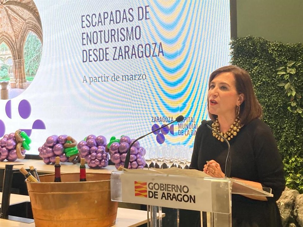 La consejera municipal de Cultura, Educación y Turismo, Sara Fernández, en Madrid Fusión.
