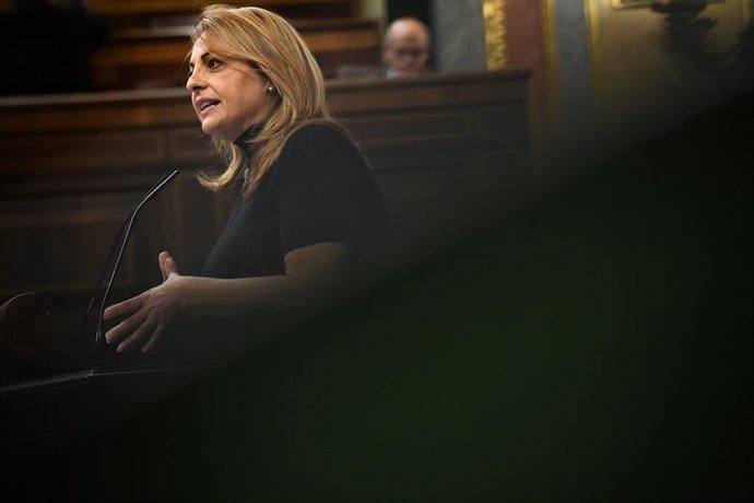 Archivo - La diputada de Coalición Canaria Cristina Valido, durante una sesión plenaria en el Congreso de los Diputados, a 17 de diciembre de 2024, en Madrid (España).