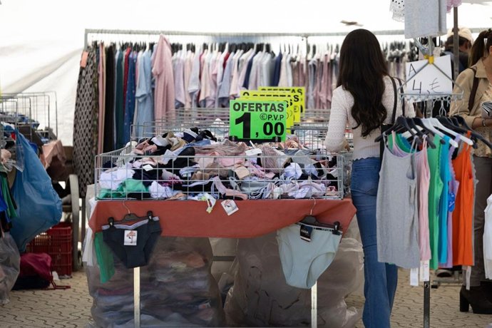 Mercado semanal de Mataró (Barcelona), en una imagen de archivo.