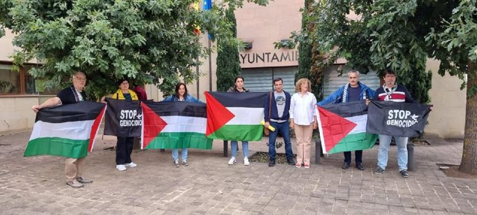La Acampada por Palestina de La Rioja tras la aprobación hace meses de la moción en Ocón