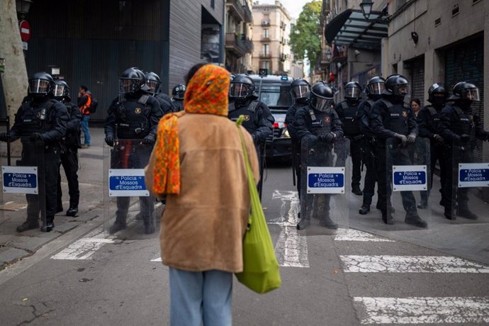 Desallotjament de l'Antiga Massana de Barcelona