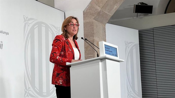 La consellera de Territorio, Vivienda y Transición Ecológica, Sílvia Paneque, en la rueda de prensa posterior al Consell Executiu