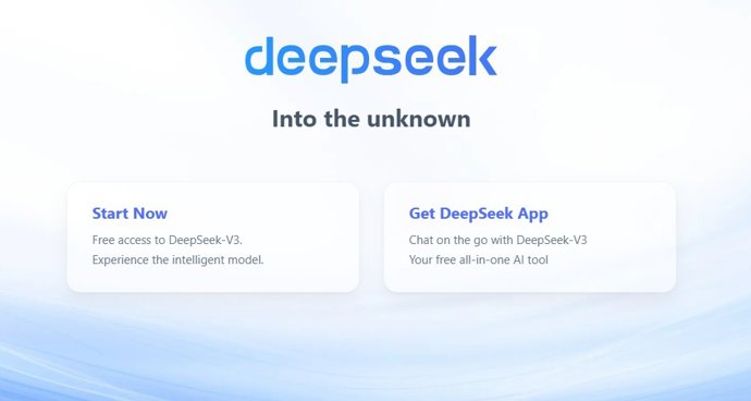 Captura de pantalla de DeepSeek