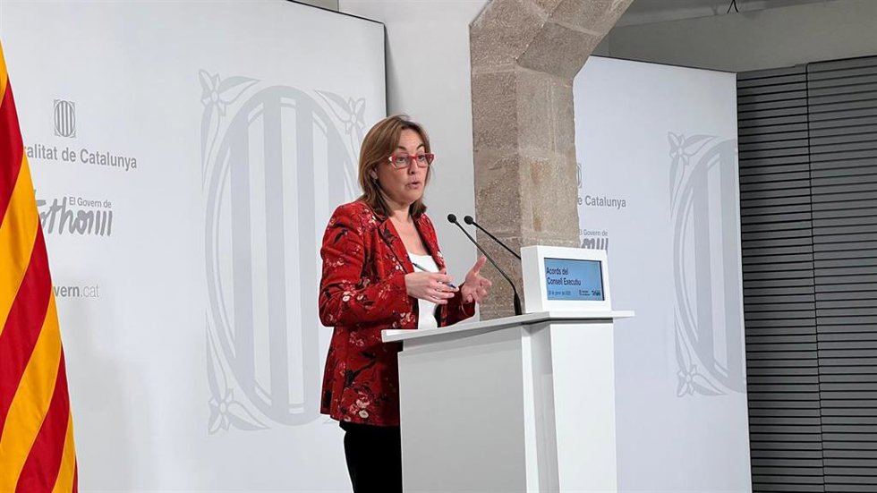 La consellera de Territorio, Vivienda y Transición Ecológica, Sílvia Paneque, en la rueda de prensa posterior al Consell Executiu