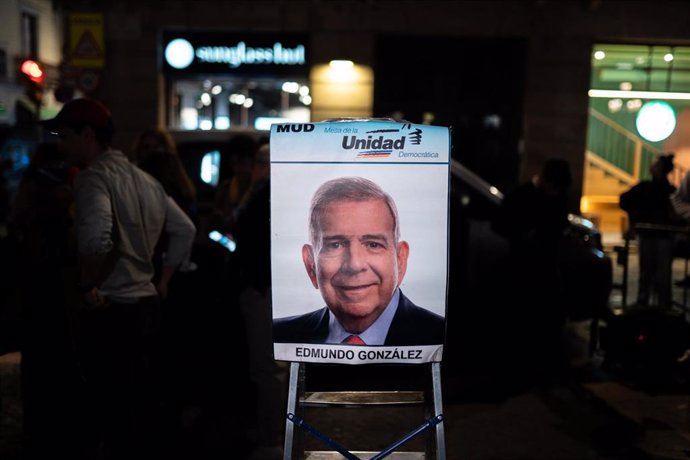 Manifestación en Barcelona en apoyo a Edmundo González