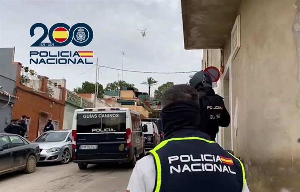 Imagen de la intervención policial en Valncia