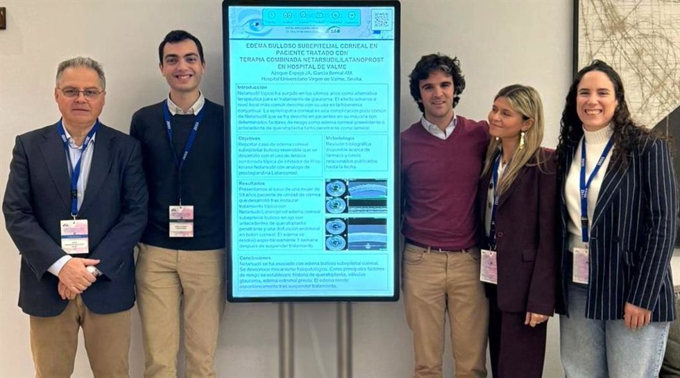 Imagen del equipo de Oftalmología del Valme en el congreso