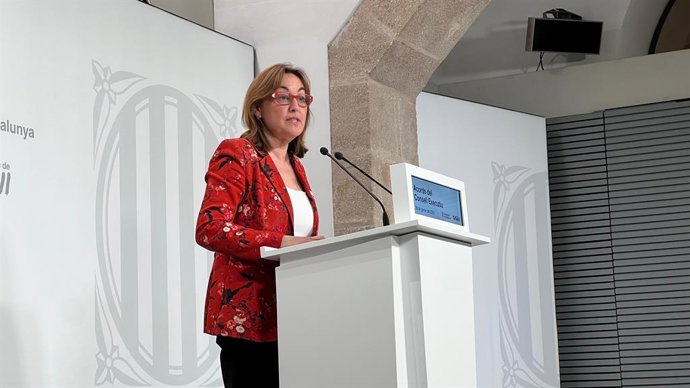 La consellera de Territorio, Vivienda y Transición Ecológica, Sílvia Paneque, en la rueda de prensa posterior al Consell Executiu