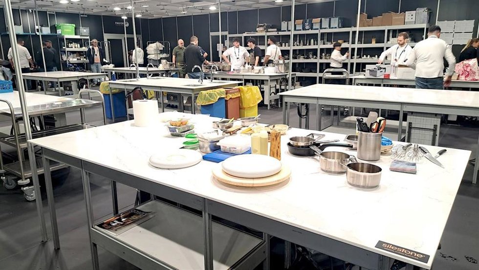 Una encimera de Silestone en Madrid Fusión.