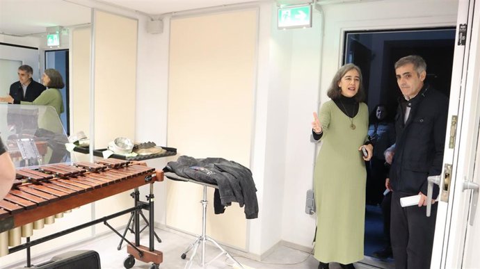 El diputado del Área de Infraestructuras, Movilidad y Ordenación del Territorio visita las obras terminadas en el Conservatorio Superior de Música Bonifacio Gil