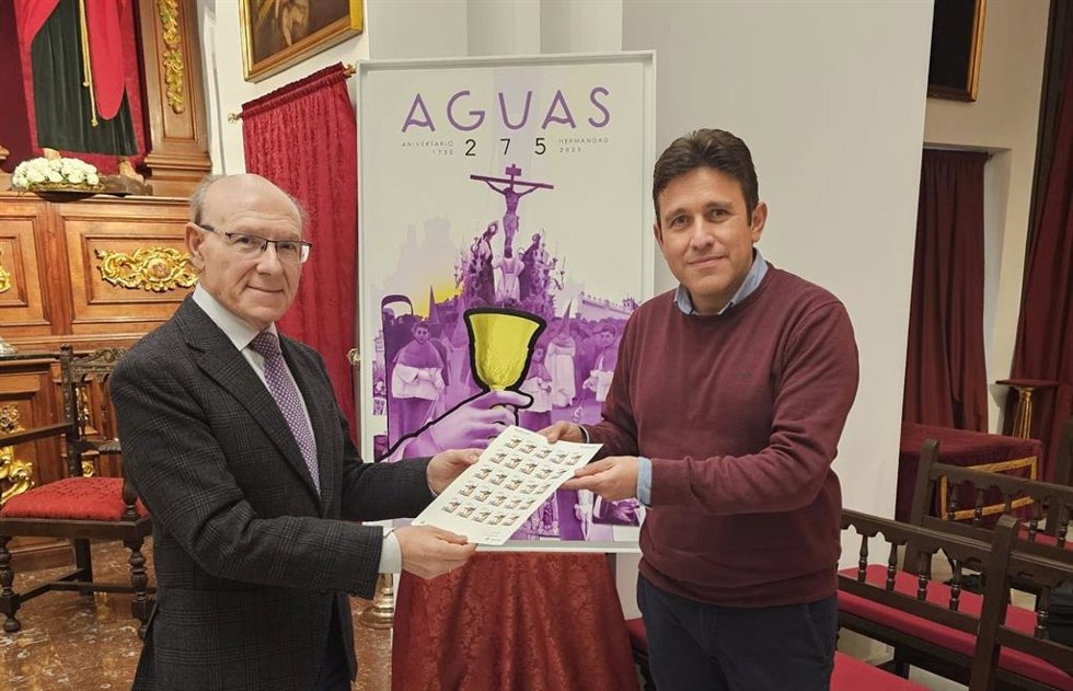 Presentación del sello conmemorativo del 275 aniversario de la Hermandad de las Aguas.