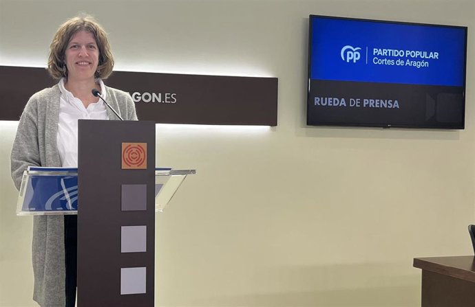 La diputada del PP en las Cortes de Aragón Silvia Casas.