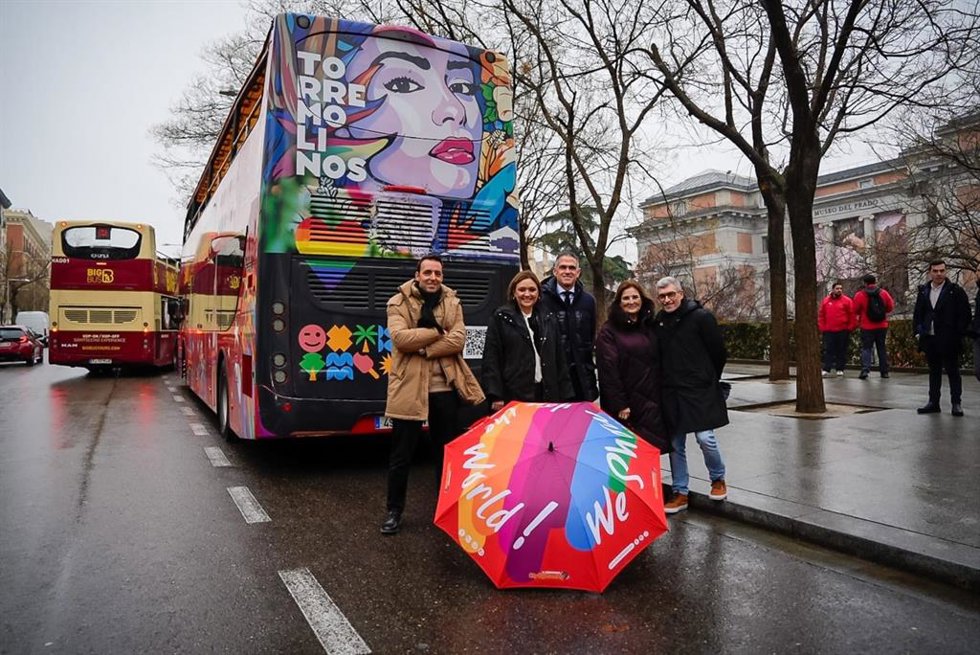 Una de las acciones promocionales de Torremolinos en Madrid durante la celebración de Fitur.