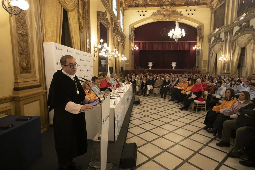 Archivo - La Universidad Loyola Andalucía celebra la festividad de Santo Tomás de Aquino.