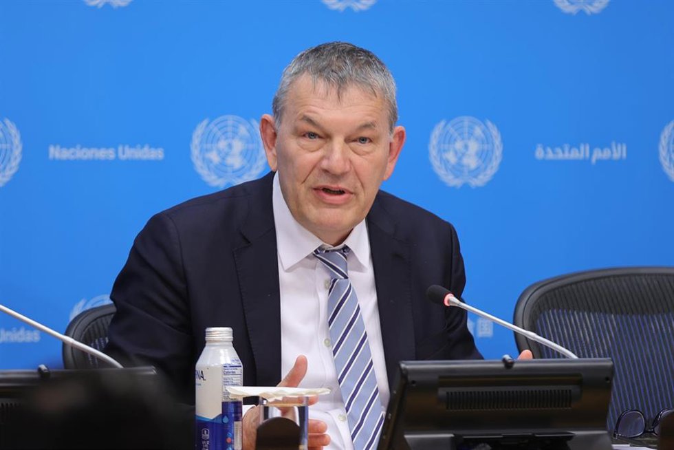 El comisionado general de la Agencia de la ONU para los Refugiados Palestinos en Oriente Próximo (UNRWA), Philippe Lazzarini, en una imagen de archivo. 