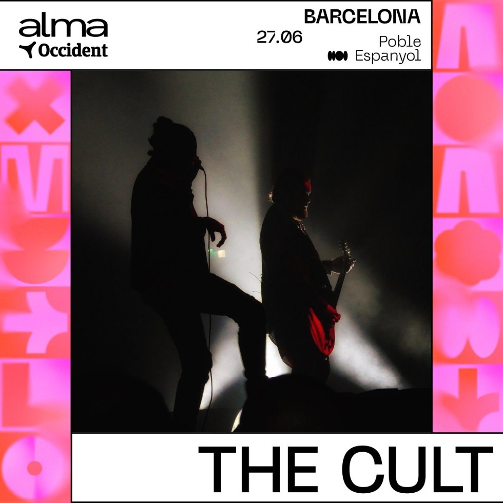 Cartel del concierto de The Cult en Barcelona