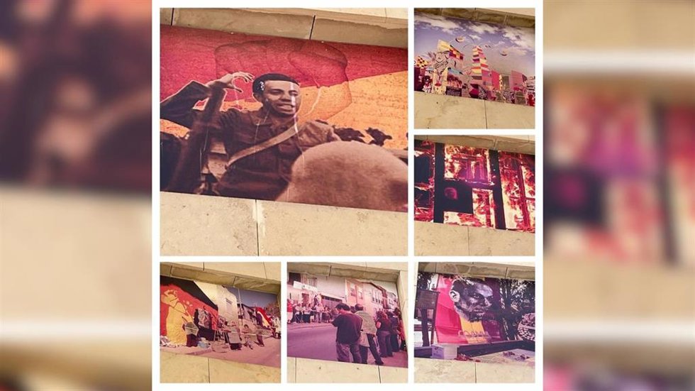 Imágenes de la fachada del Rincón Hernandiano de Orihuela (Alicante) que han sido sustituidas.