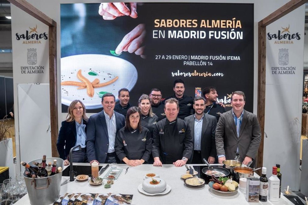 Segunda jornada en el expositor de 'Sabores Almería' en Madrid Fusión.