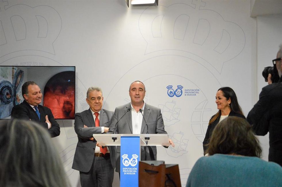 Presentación en la Diputación de la reapertura de la Pinacoteca de Almonte (Huelva).