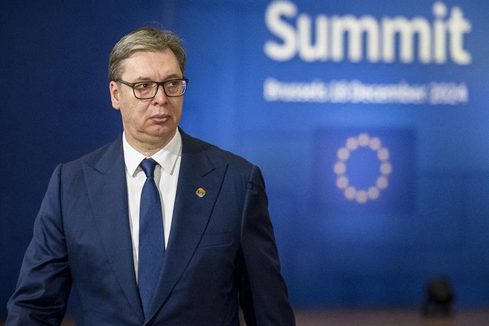 Archivo - El presidente de Serbia, Aleksandar Vucic