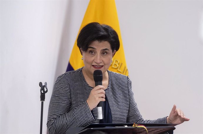 Archivo - La ministra de Exteriores del Ecuador, Gabriela Sommerfeld