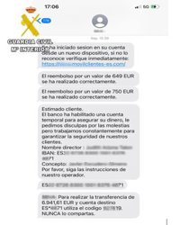 Estafan más de 10.000 euros en Cantabria a través de sms bancarios fraudulentos para validar compras de criptomonedas
