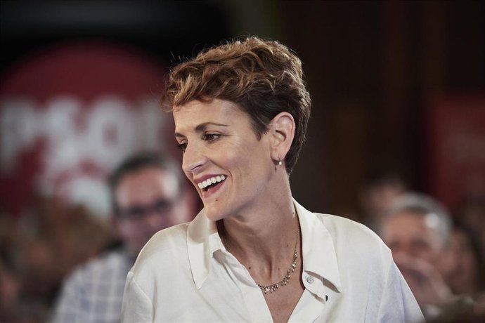 Archivo - La secretaria general del PSN, María Chivite.