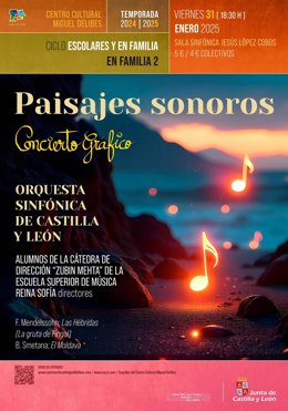 La Orquesta Sinfónica de CyL ofrece este viernes el concierto gráfico 'Paisajes Sonoros' para disfrutar en familia.