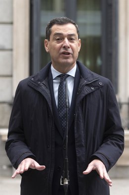 Archivo - El presidente de la Junta de Andalucía, Juanma Moreno (Fotografía de archivo)